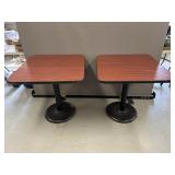 2 Commercial Restaurant Pedestal Tables