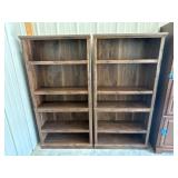 2 Press Wood Book Shelves