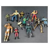 Batman and Wrestling Action Figures