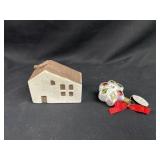 Waterford Mini Crystal Ornament and House