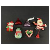 Santa brooches