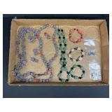 Polymer clay necklaces, bracelets, and earrings
