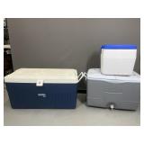 Thermos, Coleman, and Rubbermaid Cooler