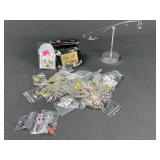 American Flag & Awareness Lapel Pins w/ Display