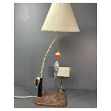 Fishing pole Lamp and Sign
