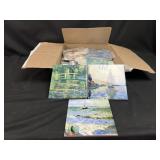 Tiles of Van Gogh and Claude Monet artworks