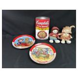 Campbell Soup Dolls, Plates, and Book