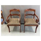 6 Willet Rose Design Dining Room Table Chairs