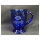 Creative Memories Anchor Hocking Blue Glass Mug