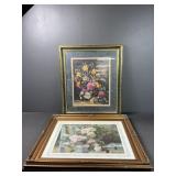 Two floral prints