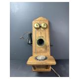 Hello Central HC-1 Oak Wall Telephone