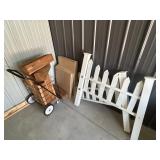 Plastic Fence and Scrap Wood