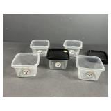 Small Steelers Food Containers