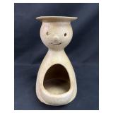 Stoneware candle holder