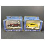 Ertl Boattail Speedster and Taxi Cab Diecast Cars