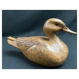 Carved Wood Duck Figurine