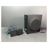 RCA Subwoofer & 2 Speakers with Wiring