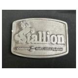 Stallion belt buckle