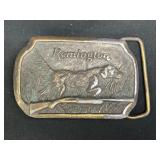 Remington belt buckle