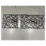 Decorative Metal Scrollwork Wall Panel