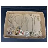 Gold tone pendant necklaces