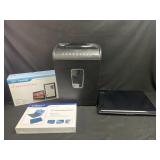HP laptop, paper Shredder, and more