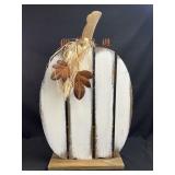 Wooden pumpkin decor
