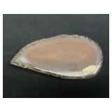Carnelian slab belt buckle