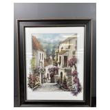 Floral landscape print
