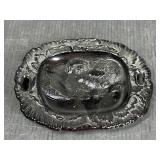 Westmoreland Black Glass Hatching Chick Mini Plate