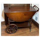 Wooden Drop-Leaf Cart
