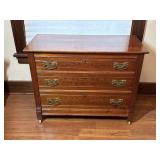 Wooden Rolling Dresser