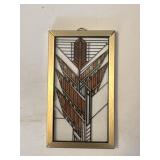 Frank Lloyd Wright Style Stained Glass Panel