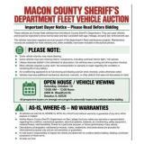 Macon County Sheriff Dept. Surplus Vehicle Online Auction