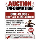 AUCTION INFORMATION-ONE-CLOSE / THEY ALL-CLOSE