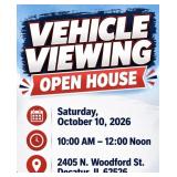 Vehicle Viewing / Open House