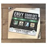 Envy Pro Services $500 gift voucher
