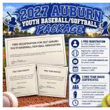 2027 Auburn Youth Ball Registration & Snacks