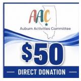 Auburn Activities Committee ï¿½ $50 Direct Donation