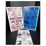 Signed Music Concert Posters Glen Davis, Woody