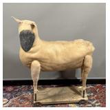 Primitive Folk Art Sheep Pull Toy