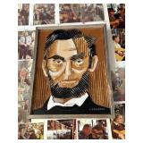 J. Edwards Abraham Lincoln Folk Art Portrait