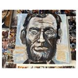 Abraham Lincoln Mixed Media Portrait