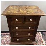 Vintage Wood Chest Of Drawers