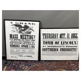 1864 & 1866 Style Illinois Civil War Framed Poster