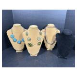 Fashion Necklaces with Display Stands