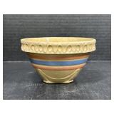 Stoneware Yellow Striped Crock