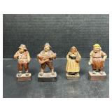 4 A. Mahlknecht Carved Wood Figures
