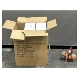 Large Box of Gnome Riding A Highland Cow Statues
