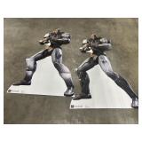 2 Injustice DC Cyborg Cardboard stand ups
